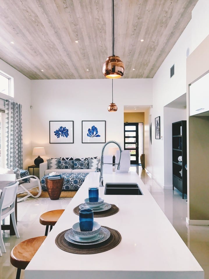 Intérieur de maison élégamment stylisé