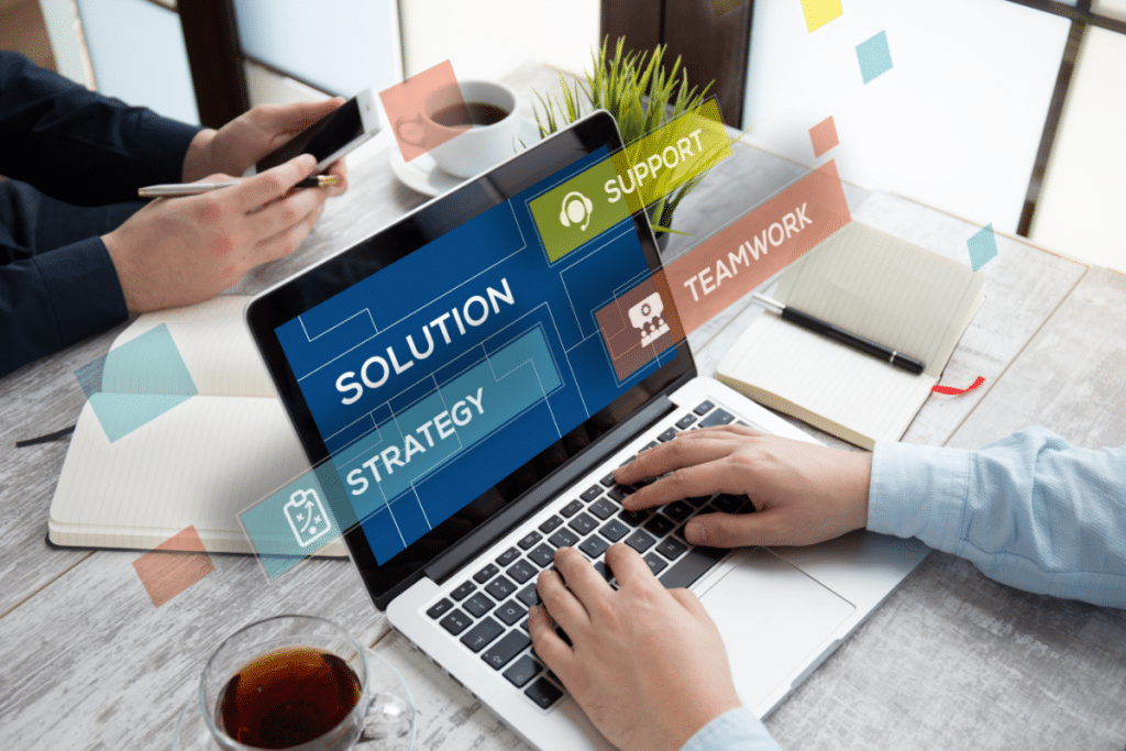 Graphique représentant une solution cloud pour entreprise