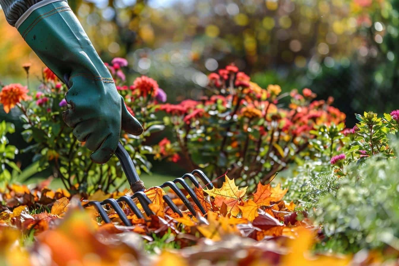 Réutilisation écologique de feuilles mortes pour le compostage