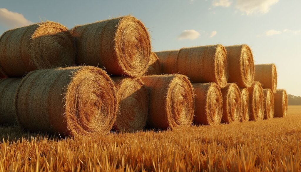 Tracteur agricole moderne dans un champ de culture français