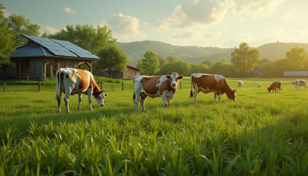Tracteur agricole moderne dans un champ français