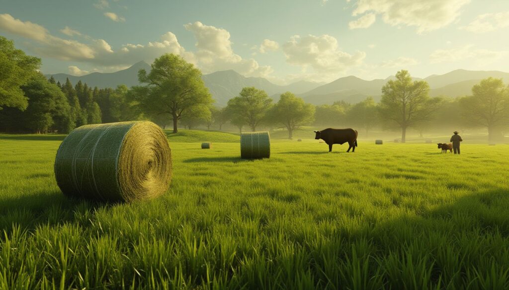 Machinerie agricole moderne sur le terrain français