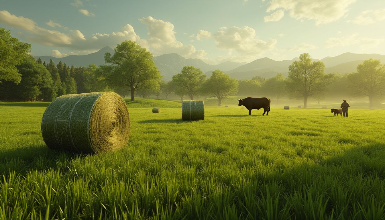 Machinerie agricole moderne sur le terrain français