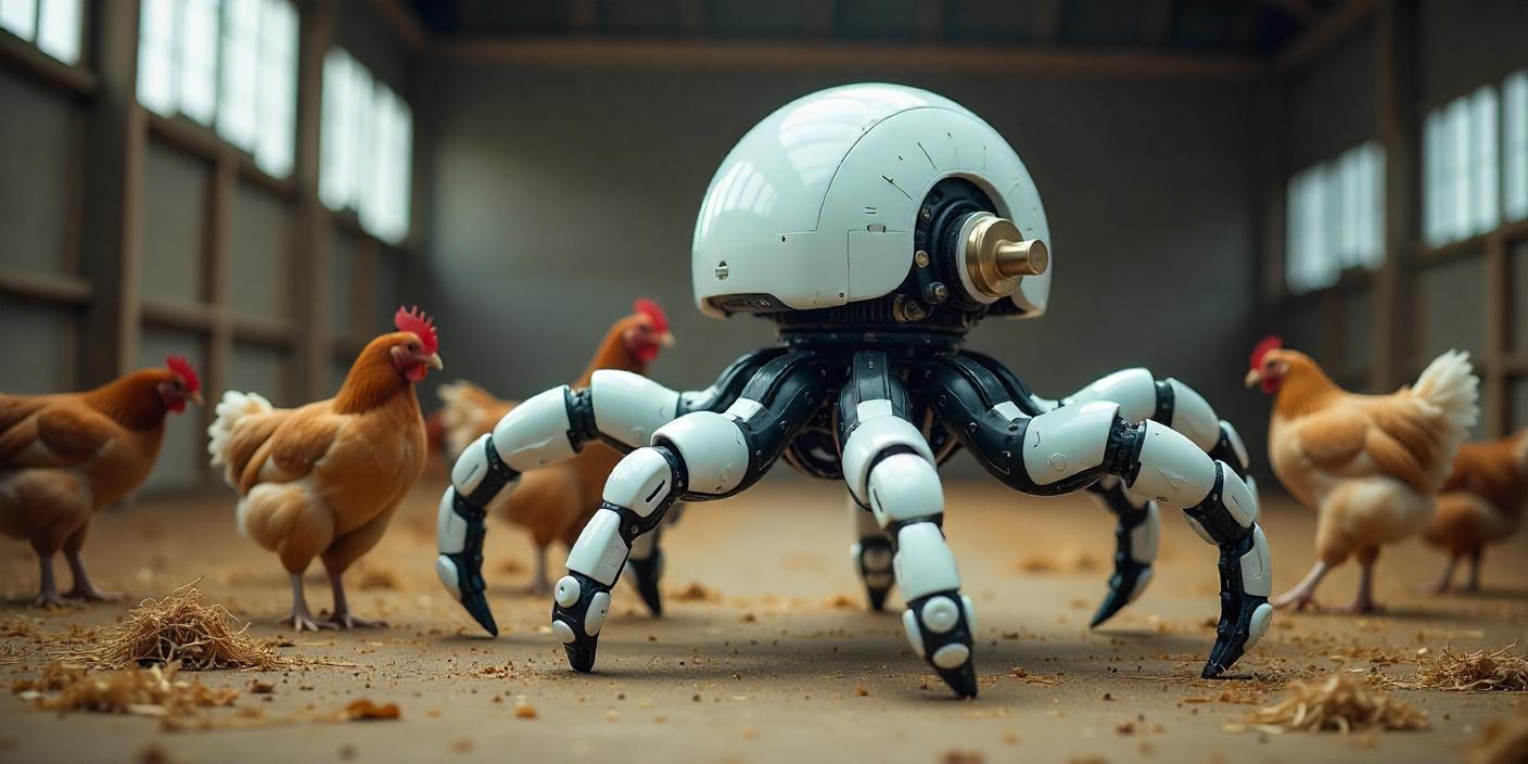 Un robot avicole