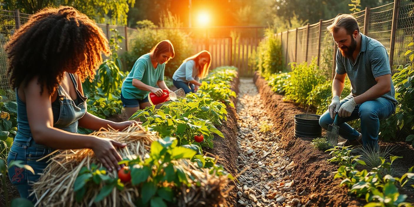 Paillage en permaculture
