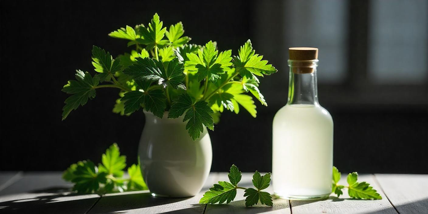 Les orties et le vinaigre blanc