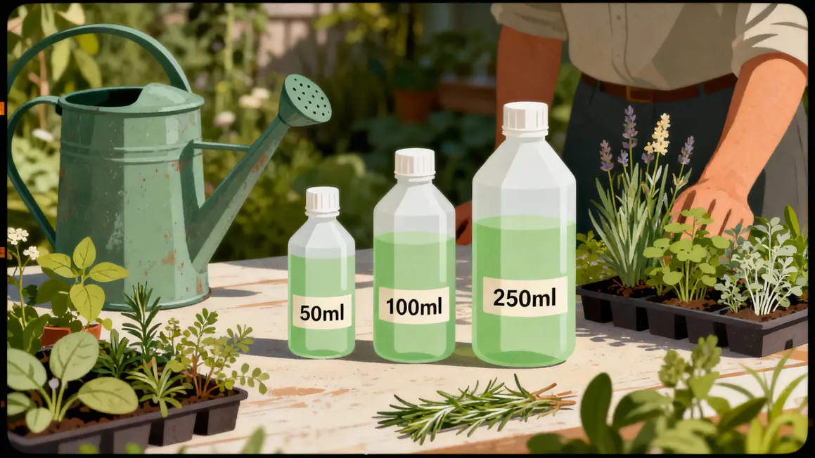 table illustrative dosage roundup 50ml 100ml 250ml