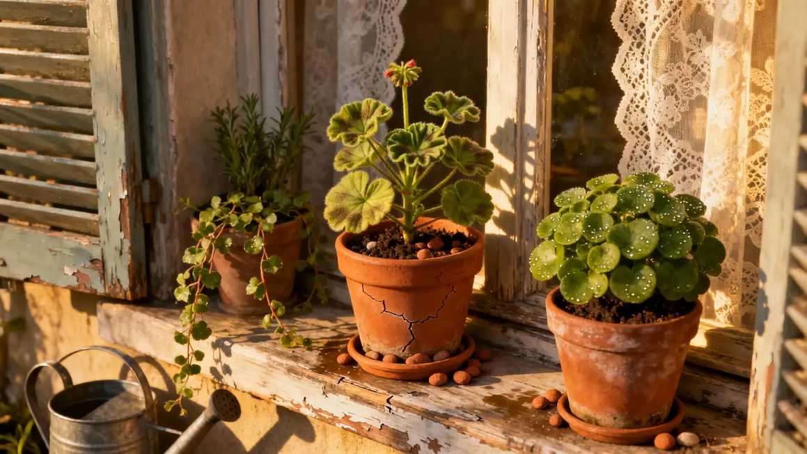 types geraniums pots exposition drainage arrosage