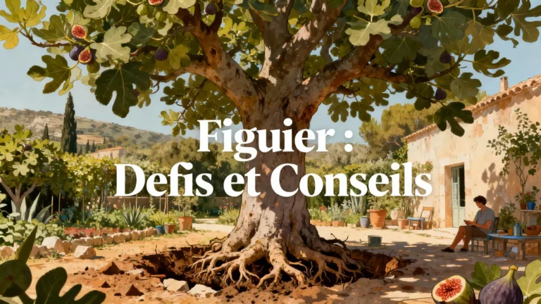 Illustration figuier systeme racinaire defis jardin mediterraneen