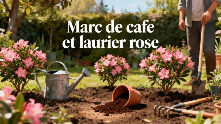illustration jardin lauriers roses marc de cafe