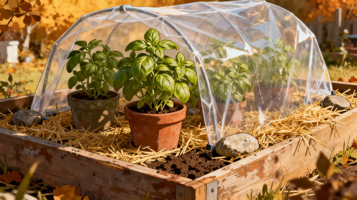 basilic plein champ protection froid