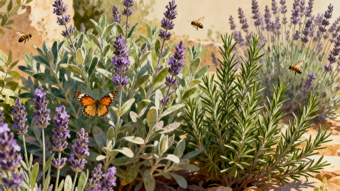 Plants sauge arbustive lavande pollinisateurs