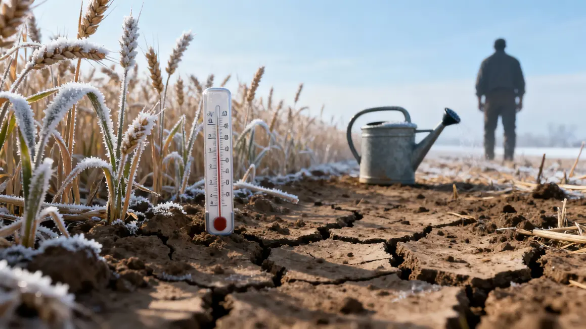 Champ céréales gel sécheresse La Niña