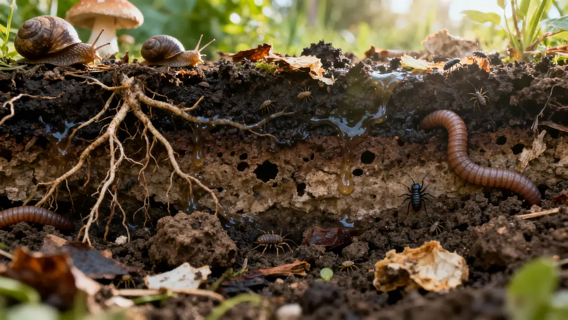 limaces et sol vivant permaculture