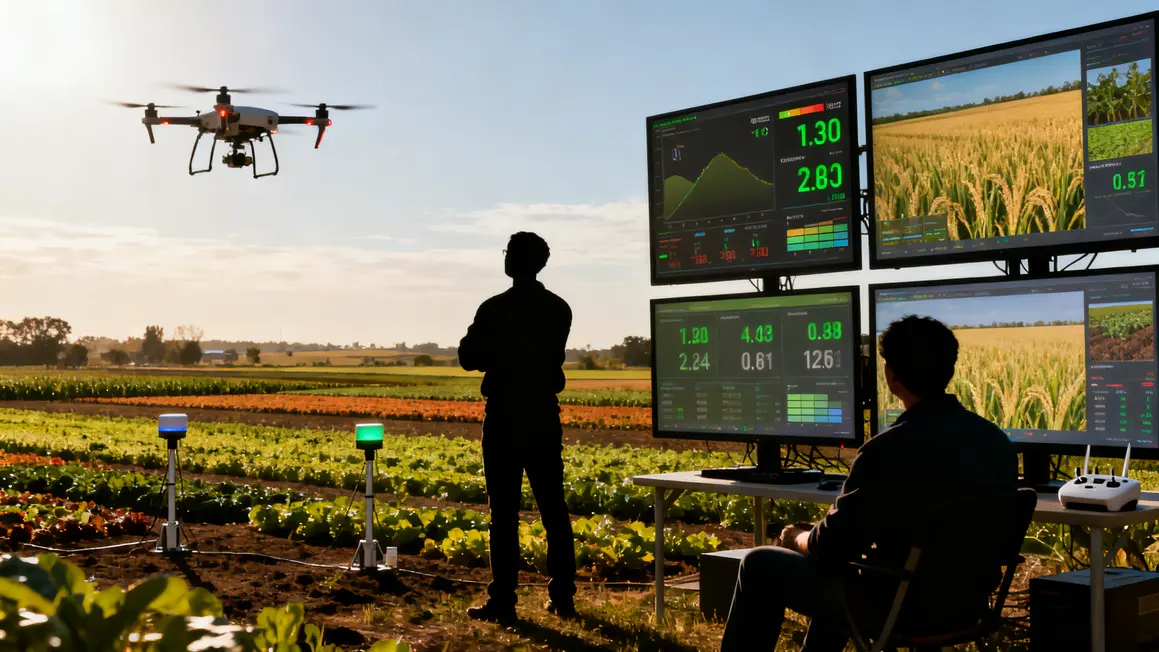 parcelles agricoles 2026 drone capteurs affichage données