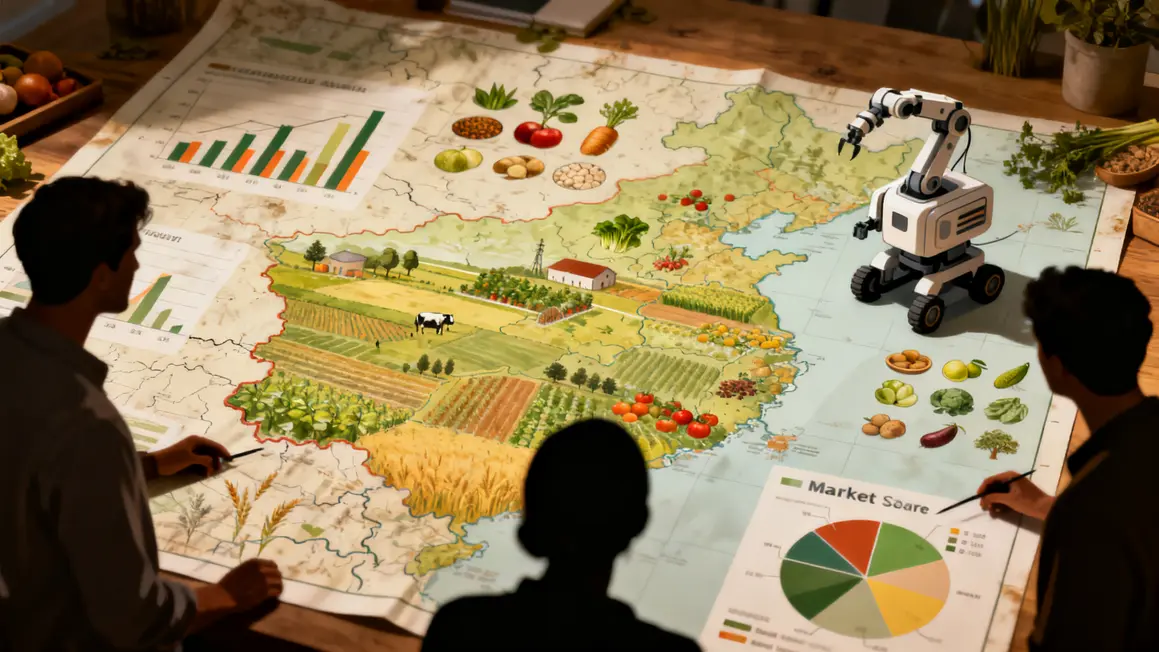 carte regionale analyse marche agriculture bio et tech