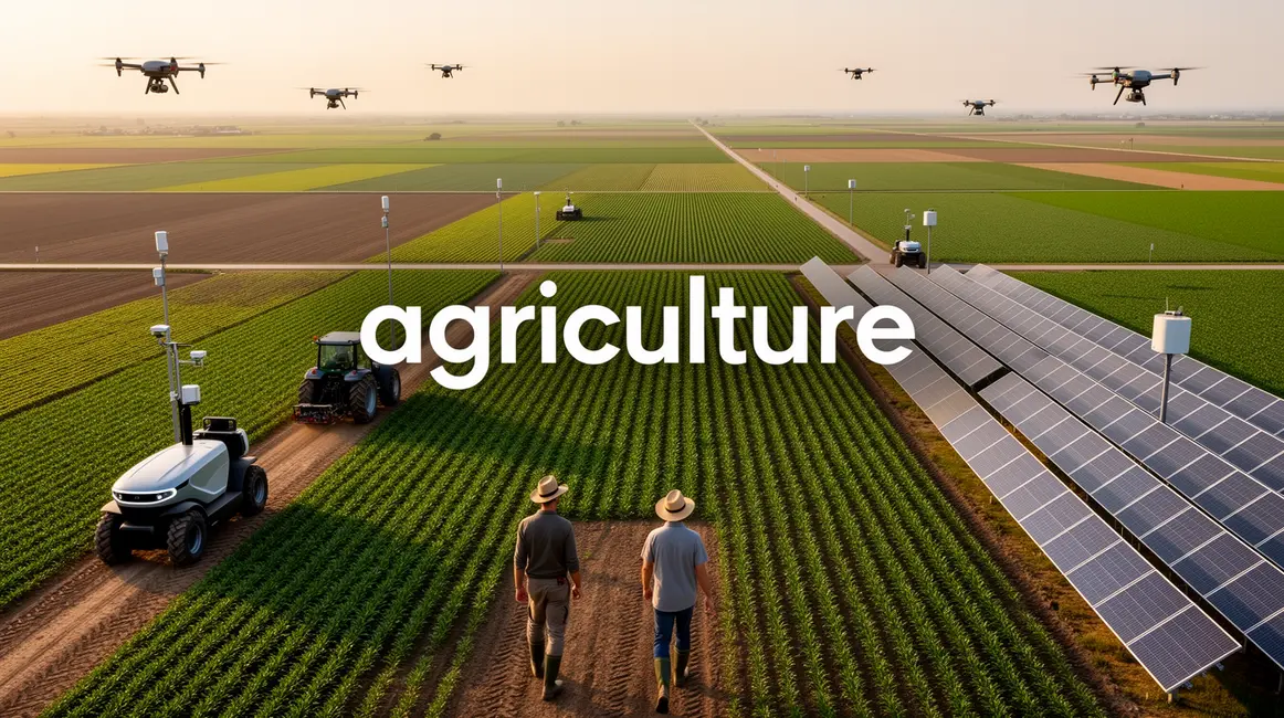 photo paysage agricole moderne technologie 2026