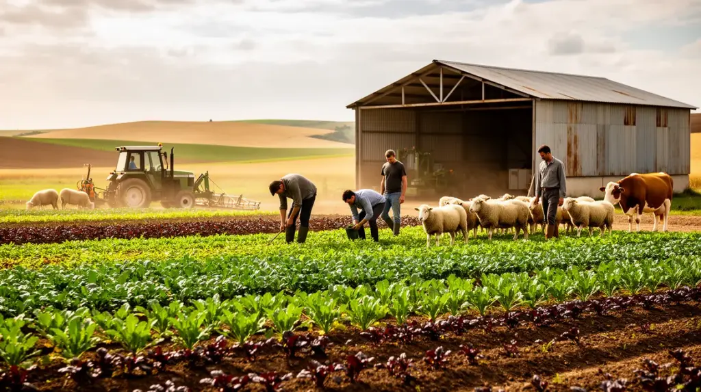 Signal d'alerte agricole sur champ mixte
