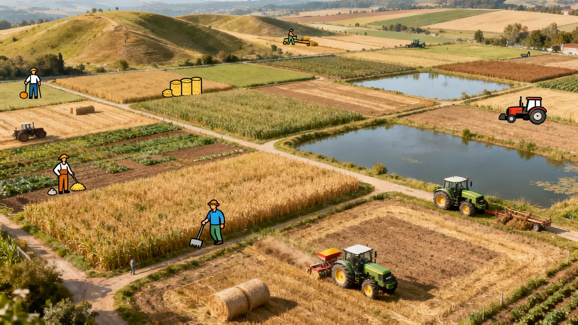 parcelles agricoles différents besoins matériel