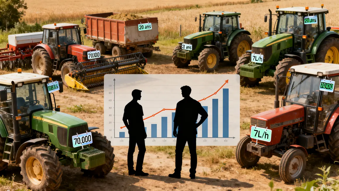 analyser coûts réels matériel agricole prix durée consommation