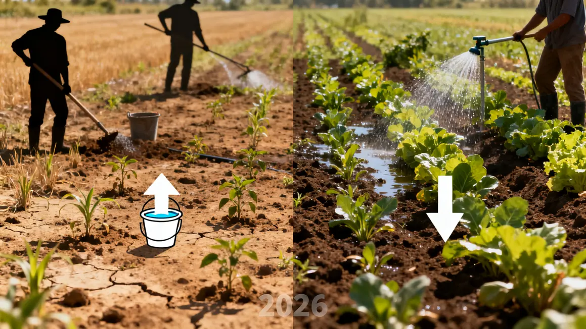 champ 2026 irrigation moderne vs traditionnelle