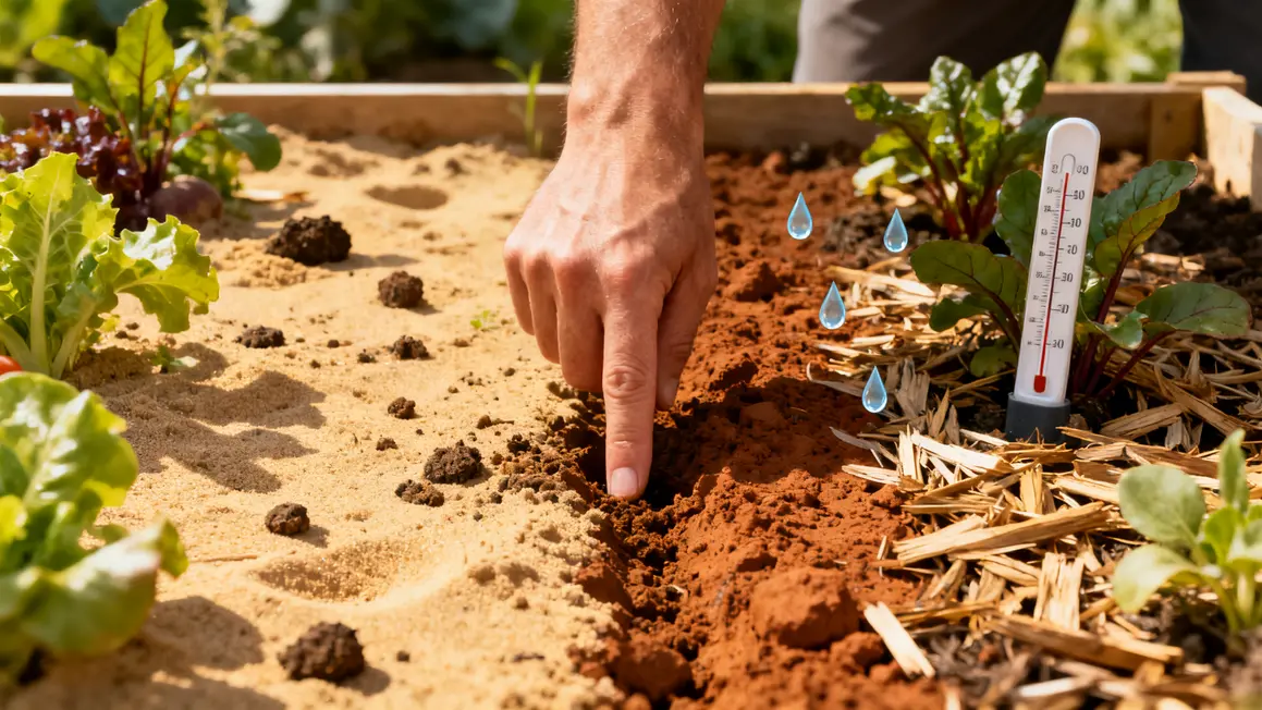besoins eau potager observation sol sableux argileux