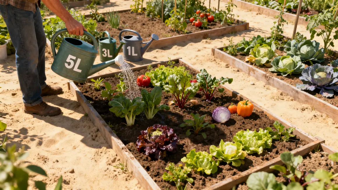Différences d'arrosage selon sol et légumes dans le potager