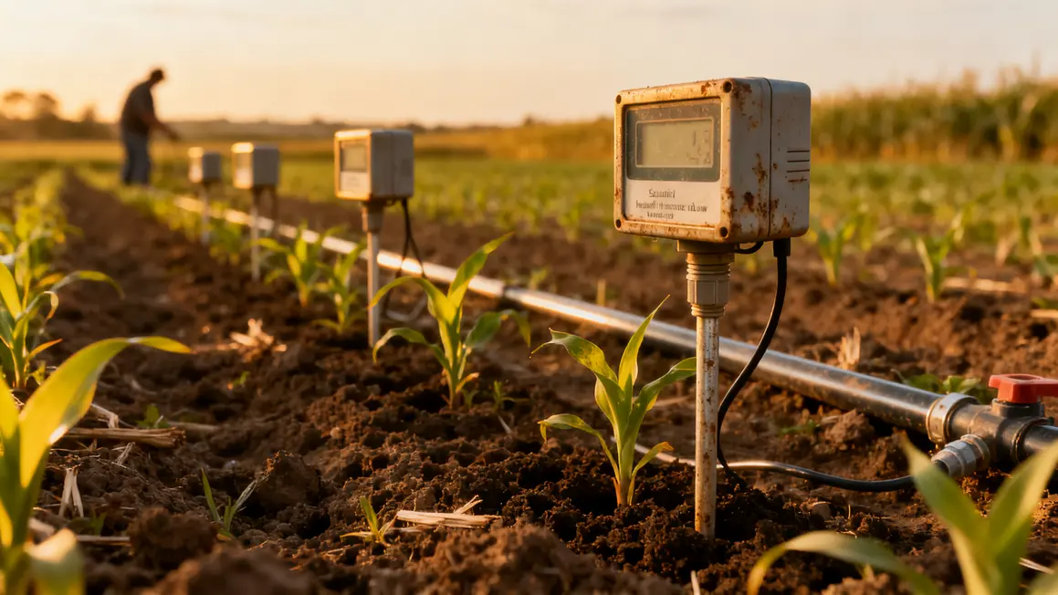 capteurs irrigation connectee humidite meteo plante en situation