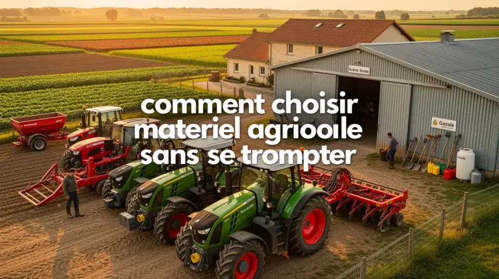 Ferme moderne tracteurs outils panorama choisir matériel agricole