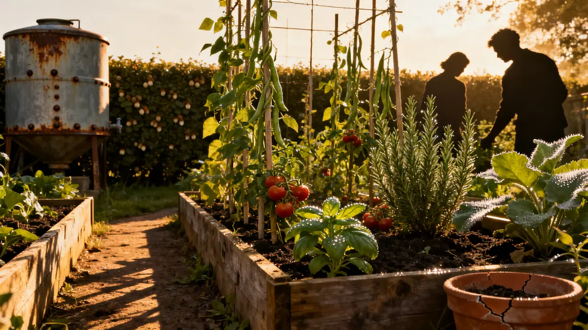 Emplacement potager bio rentable exposition sud cuve haies