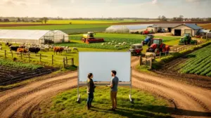 Vue exploitation agricole, tableau comment choisir agriculture sans se tromper