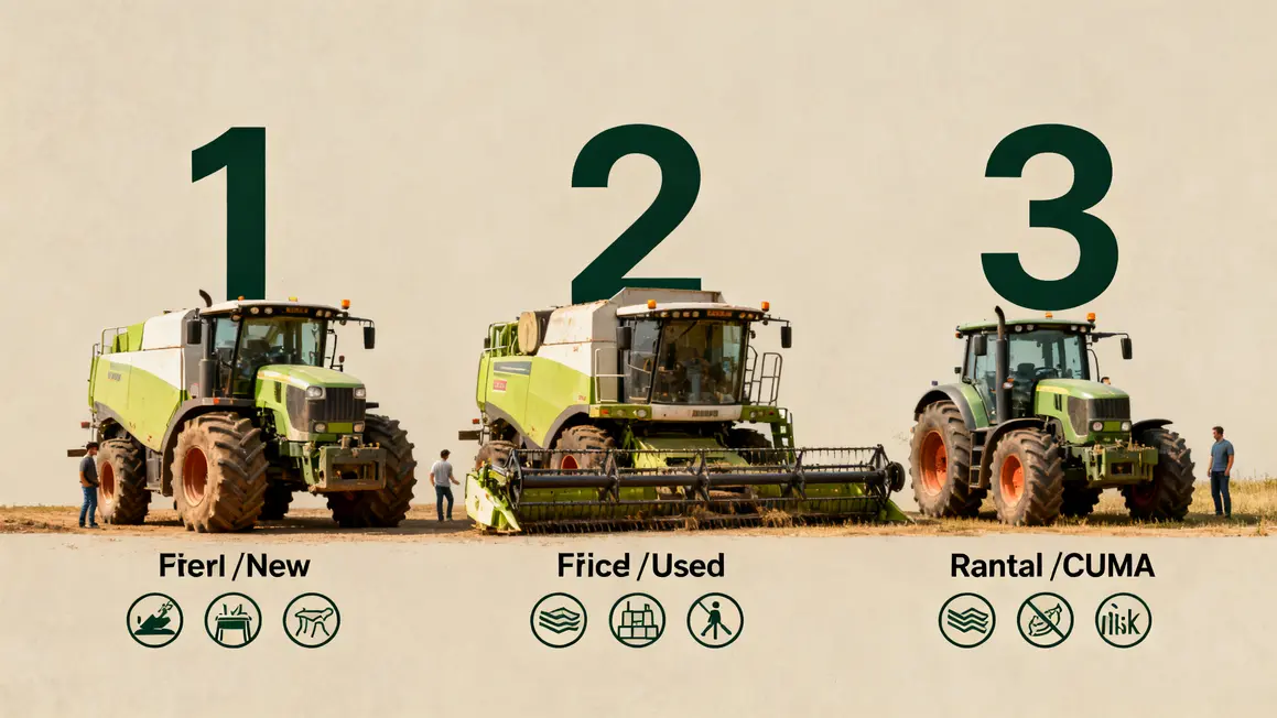 comparatif neuf occasion location materiel agricole