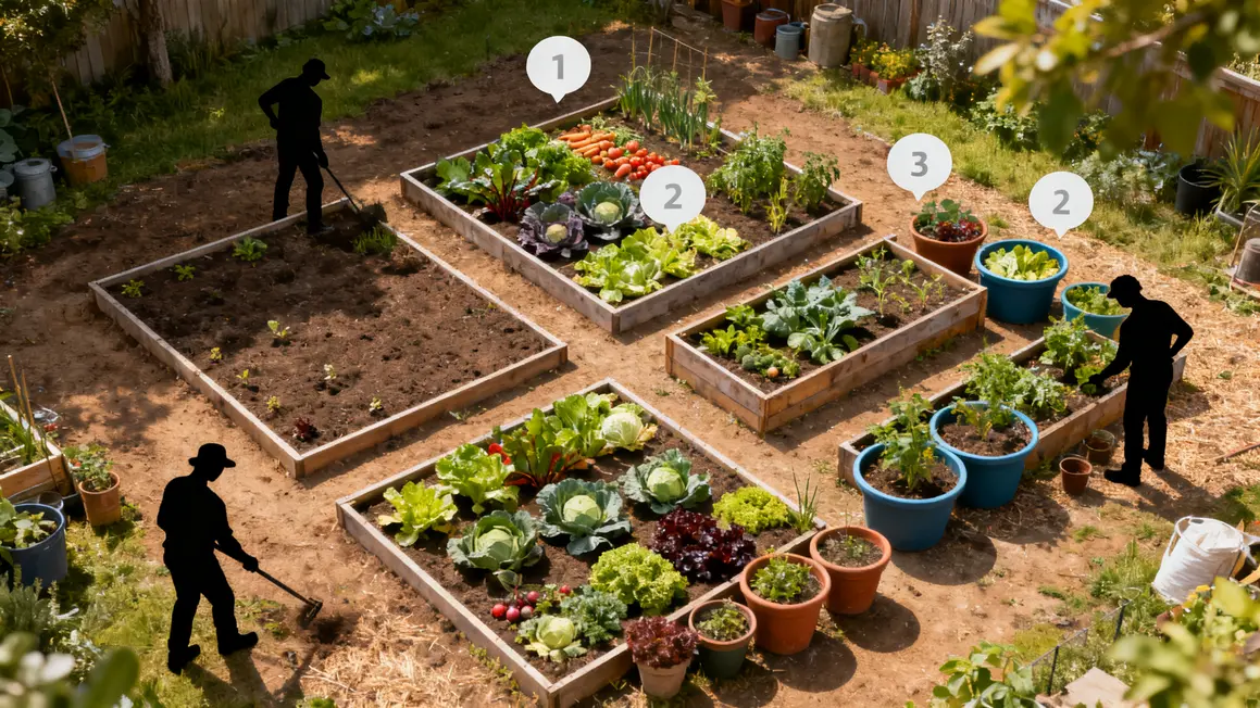 Vue des différents types de potagers et avantages clés