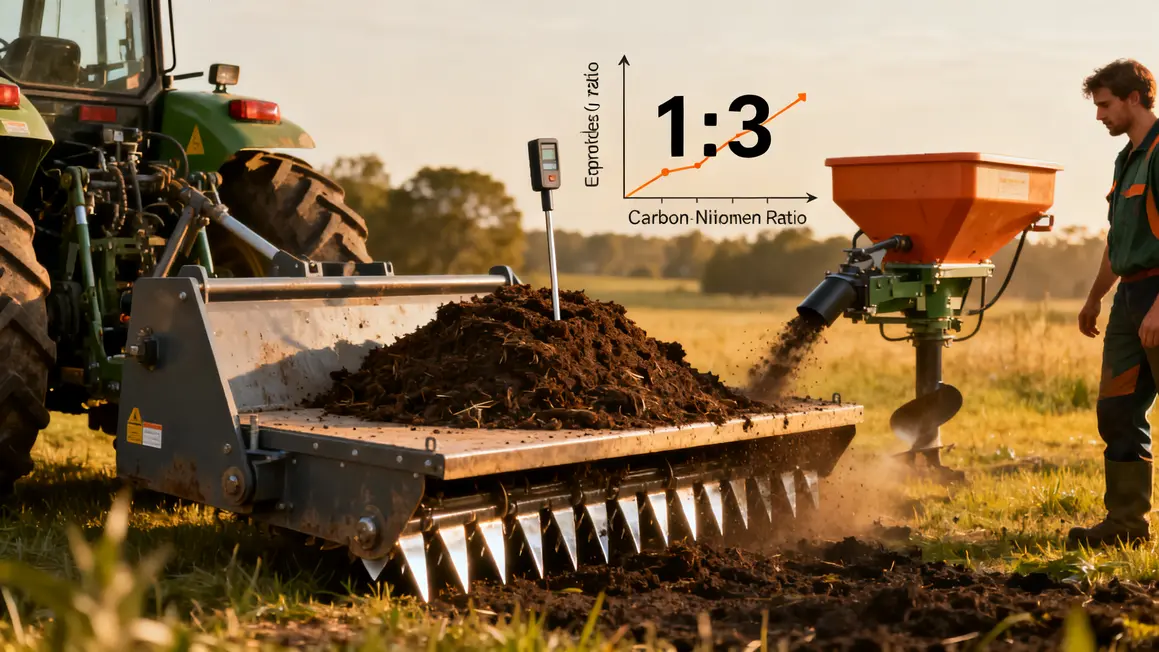 Équipements agricoles pour compostage optimisation