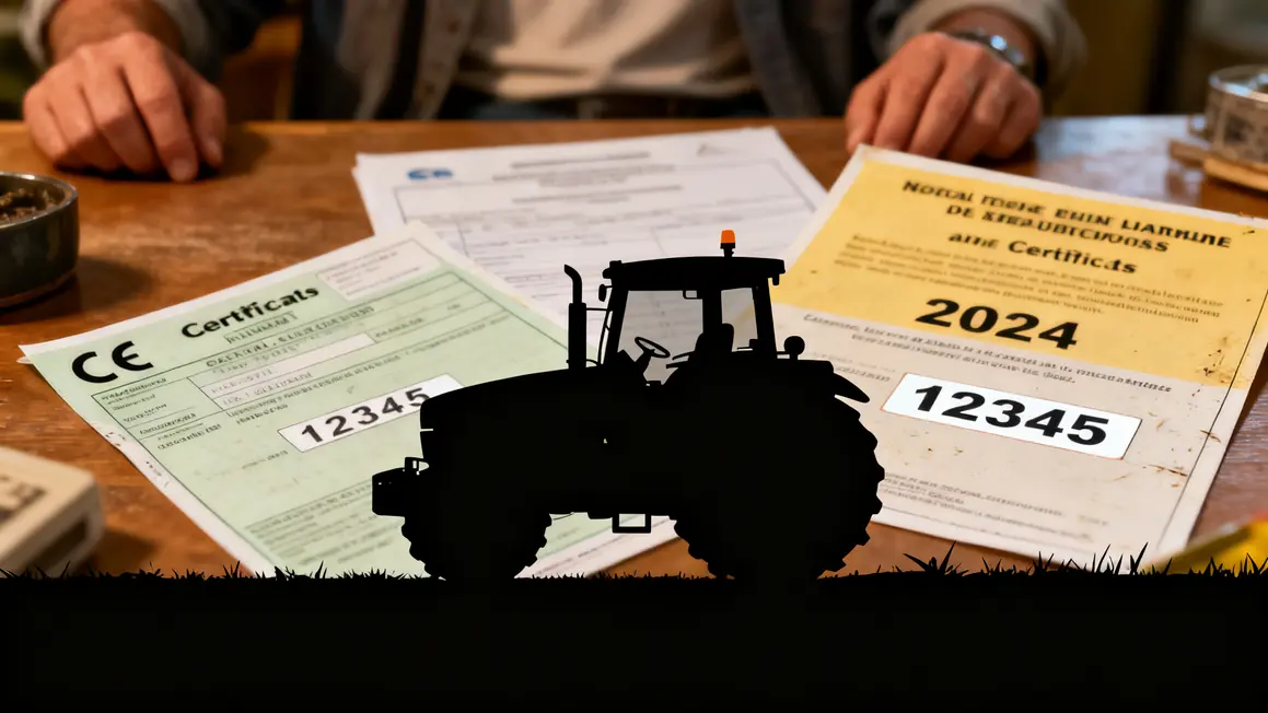 documents conformite materiel agricole controle