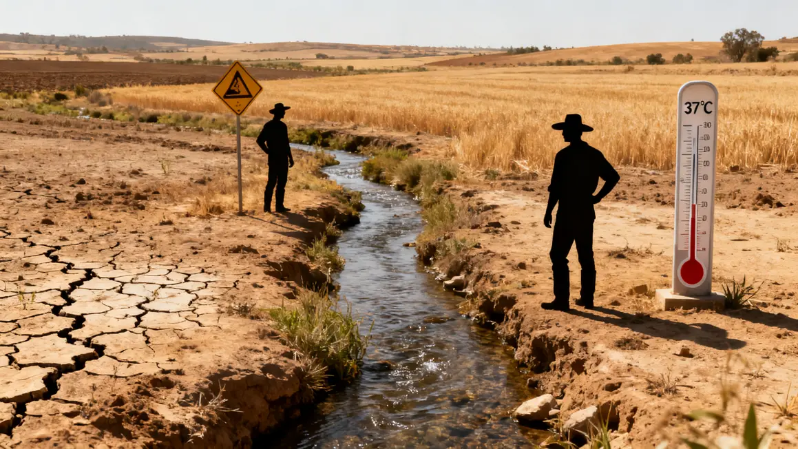 Paysage agricole sec 2026, restrictions d’eau, potager
