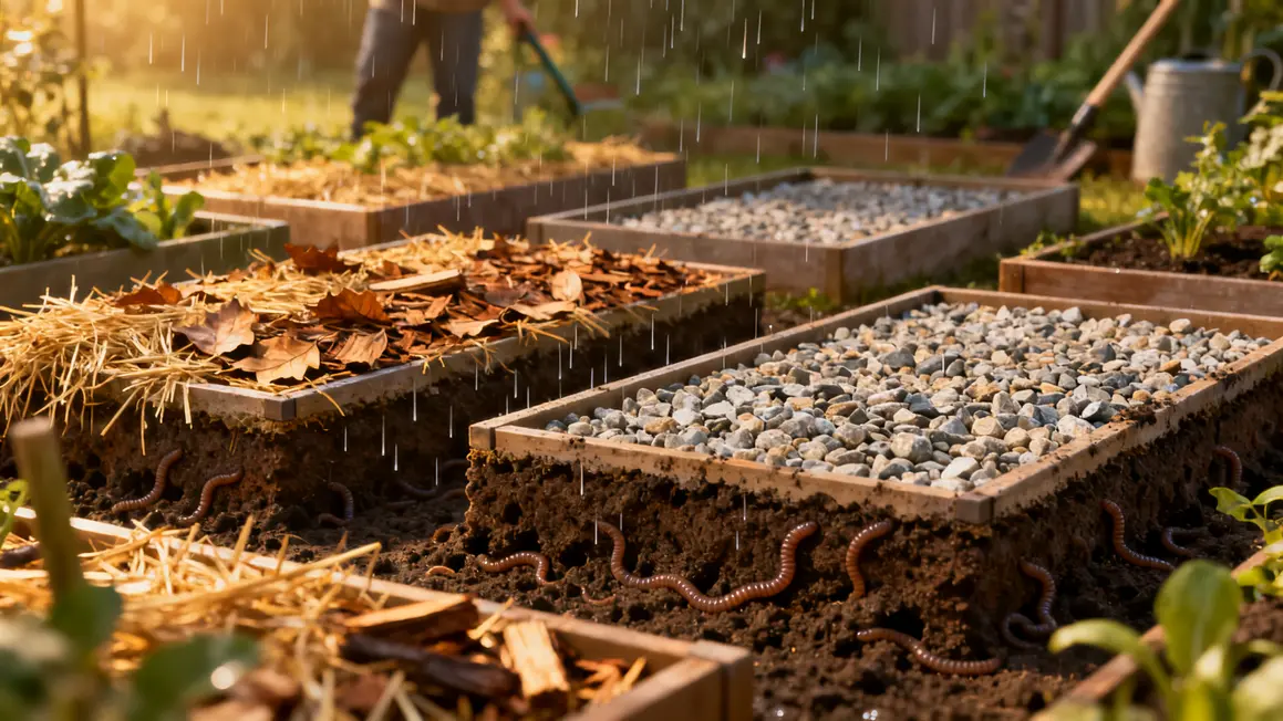 paillage organique mineral sol protege potager