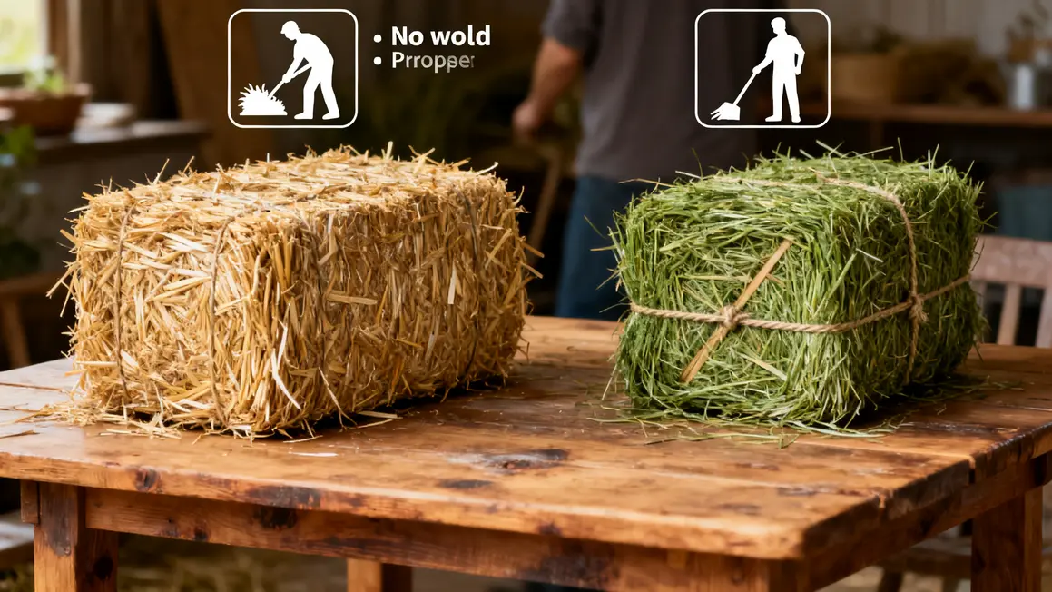 Botte de paille et foin comparaison usages agricoles
