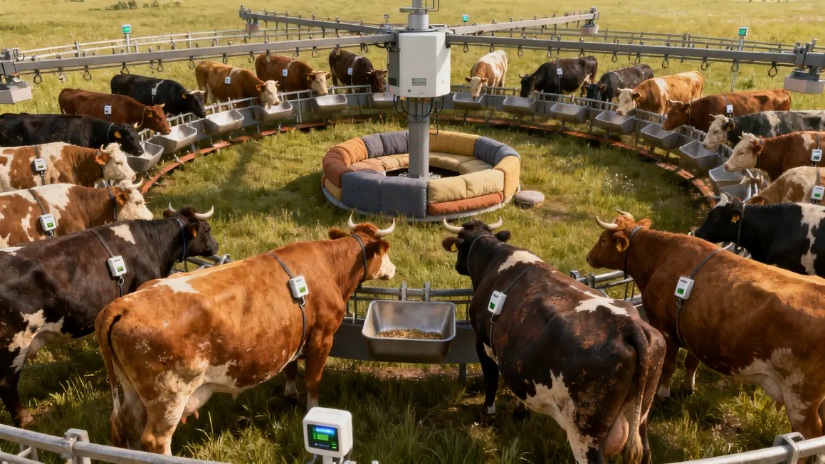Paturage tournant bovins automates capteurs