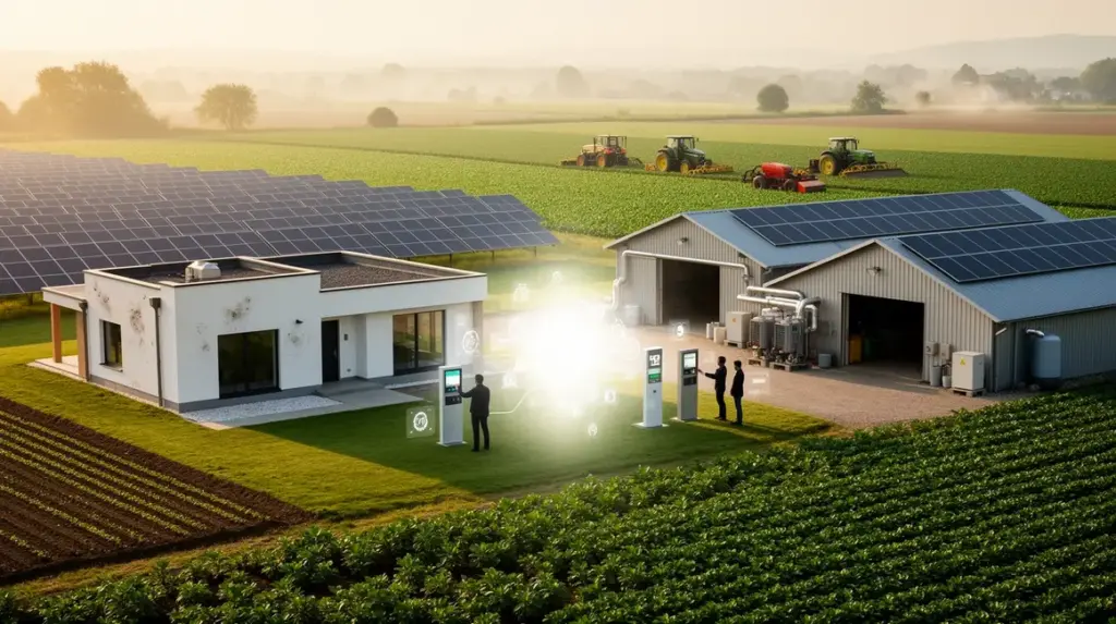 ecologie energie maison ferme connectees panneaux solaires