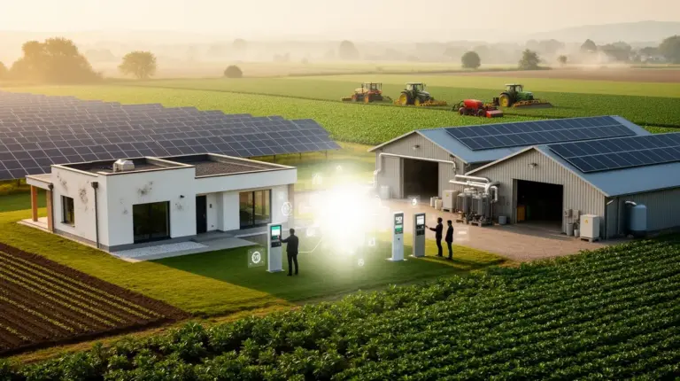 ecologie energie maison ferme connectees panneaux solaires