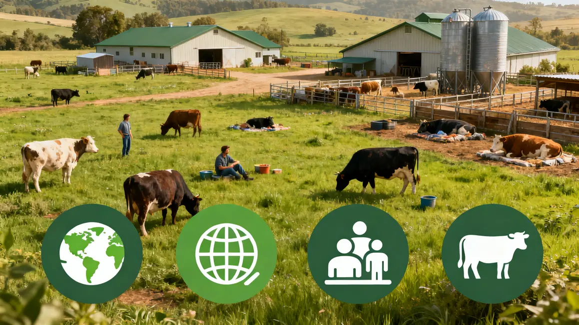 Ferme elevage durable 2026 troupeaux libres bâtiments eco responsables bien etre animal