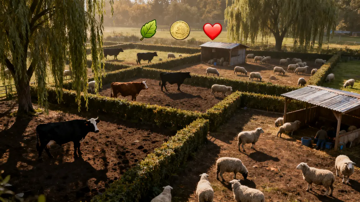 elevage durable troupeau vaches moutons paturages haies