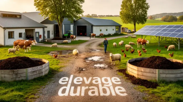 elevage durable scene ferme moderne