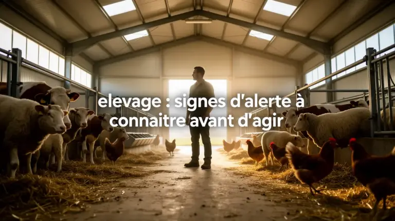 elevage signes d alerte troupeau batiment propre eleveur