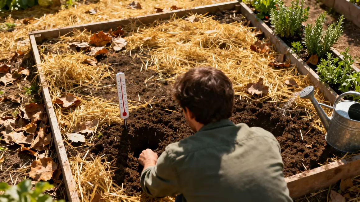 paillage potager protection sol paille foin feuilles