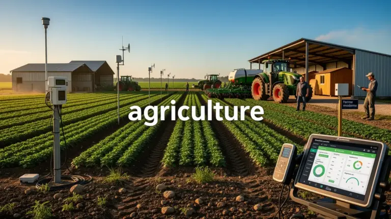 exploitation agricole moderne avec innovations et rentabilite