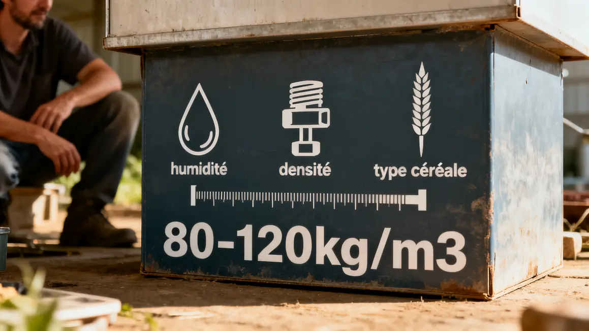 facteurs poids botte de paille rectangulaire densite humidite type cereale