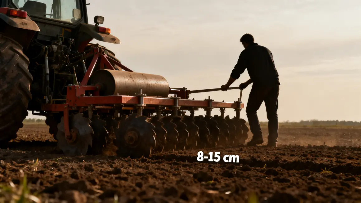 herse rotative fonctionnement réglages profonds tracteur