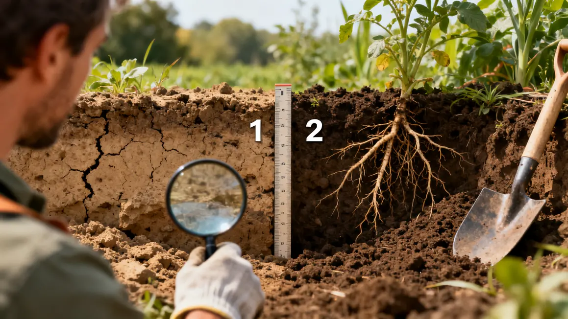 Comparaison sol agriculture 2026 fertile et appauvri